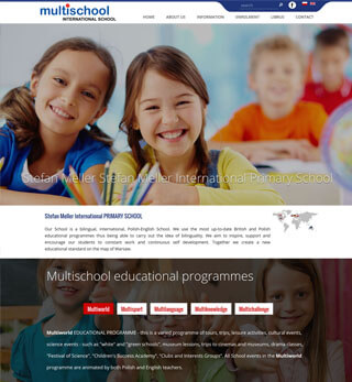 strony wordpress onepage